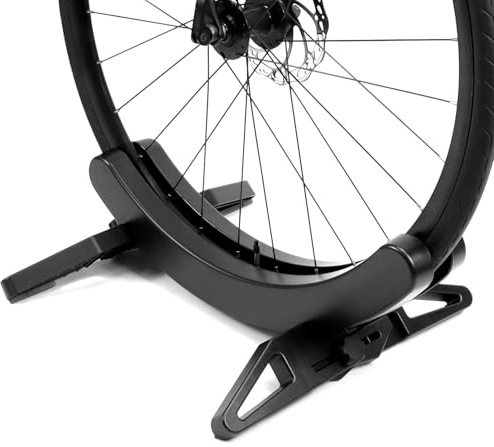 QWORK® Support de vélo réglable pour pneus de 30 à 80 mm, support robuste pour VTT et vélo de route en intérieur et en extérieur