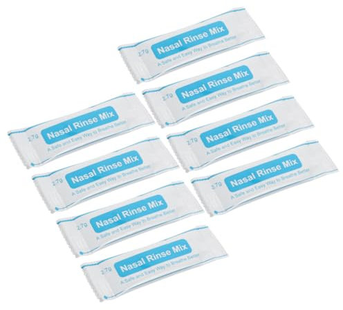 OHPHCALL 40piezas Paquete De Sobres De Sal Para Enjuague Nasal Saline Sin Rápida Disolución Limpieza Nasal Para Adultos