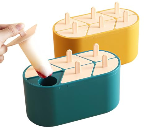 Ice Lolly Mould, 12 cavità facili da rimuovere Popsicle Moulds, Ice Lolly Maker, Stampi di gelato congelato riutilizzabili, BPA Free Cakesicle Pop Mould per bambini adulti dessert fai da te estate