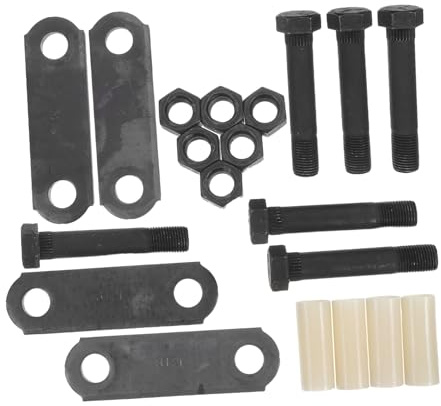SOIMISS 1 Ensemble Kit de Manille de Remorque Robuste avec Accessoires pour Essieux Tandem Comprend Boulons Caches Nylon et Écrous Auto Bloquants de Remorque Utilitaires pour Stables et