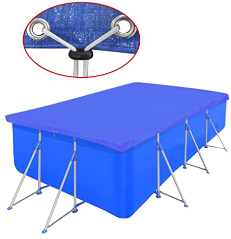 vidaXL Cubierta Piscina Rectangular PE Azul 540x270cm Toldo Protección