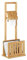 Relaxdays Toilettenpapierhalter mit Zeitungsständer, Bambus, Stand WC Garnitur, Zeitungsablage, HBT 81,5 x 30,5 x 21 cm, natur