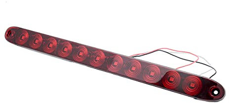 Riloer Barre de feu arrière LED rouge 12V pour voiture, étanche 3ème feu stop, clignotant, feu de position arrière, universel pour remorque de camion lourd, camping-car, RV