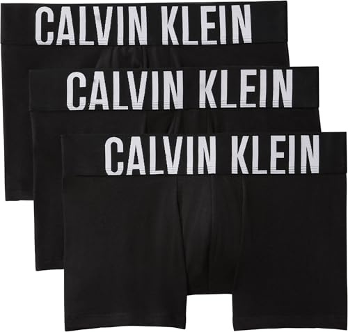 Calvin Klein Trunk 3Pk 000Nb3608A, Boxer, Uomo, Nero (Black/Black/Black), M