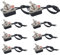 senvenelec 8 interruttori a levetta 3 A 250 VAC 6 A 125 VAC pre-cablati, interruttore SPST con 2 posizioni (2 poli) per auto, camion, barca, cruscotto, modifica elettrica.