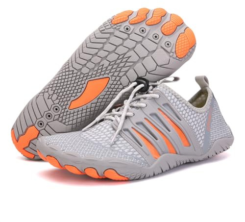 FELDLUFT Max - Universal Alltags-Barfußschuh Atmungsaktive Angelschuhe Damen und Herren Bequeme rutschfeste Wanderschuhe Geeignet für Radfahren, Laufen, Fitness Orthopädische Barfußschuhe