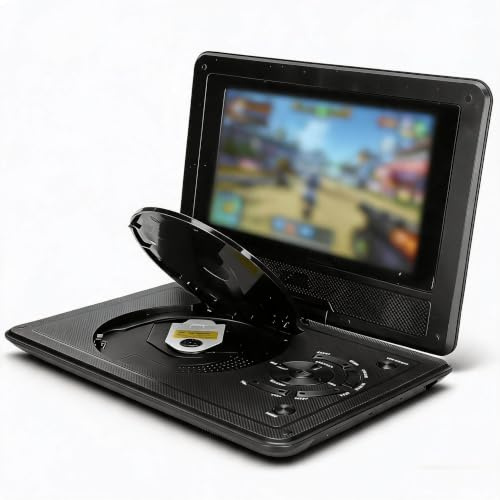 8,5 tum bärbar DVD-spelare för barn, bil DVD-spelare, med fjärrkontrollhandtag, bekväm multifunktionell bil-TV-spelare, stöd för CD DVD USB SD-kort