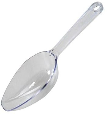 Chianese Paletta per Caramelle e Confetti 16,5 cm Trasparente | Paletta Robusta e Resistente in Plastica per Dolci, Zucchero, Farina e Snack | Con Foro per Appenderla