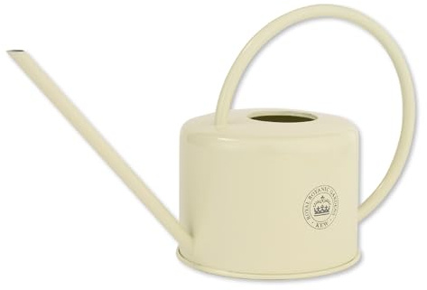 Spear & Jackson Kew Gardens Urban Oasis Regadera 1L de Acero Galvanizado, Regadera para Plantas de Interior con Boquilla Larga, Elegante para Casa y Balcón, Crema