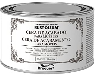 Rust-Oleum Bruguer Cera de acabado para muebles Blanca 400 ml