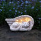 Festive Lights Pietra commemorativa progettata con buon gusto e amore con illuminazione a LED a energia solare con batterie, pannelli solari integrati e interruttore crepuscolare