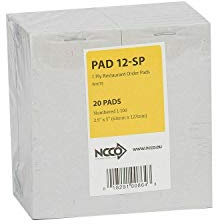 We Can Source It Ltd – 1 Ply Numbered Receipt Pads - Easy Tear Sheets for Restaurants, Cafes, Pubs, Bars and Catering Service - Compact & Lightweight Design – Pack of 200 Waiter Order Pads 2.5 x 5