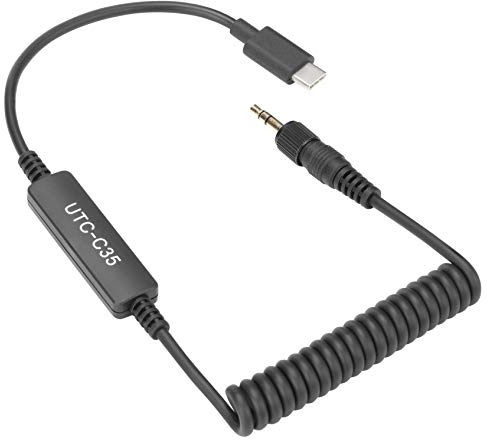 Saramonic Verriegelbares 0,3 cm TRS-Stecker auf USB-Typ-C-Ausgangskabel mit A/D-Konverter für Android-Smartphones & Tablets oder PC/Mac (UTC-C35)