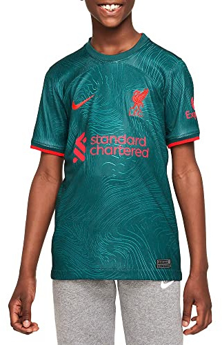 NIKE pojkar Lfc Df Stad Ss 3r T-tröja