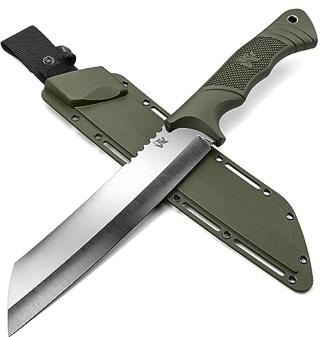 ODENWOLF W Machete - Machete Survival - Machete scharf echt aus D2 Stahl - Großes Buschmesser geeignet für jegliche Bushcraft & Outdoor Aktivitäten - Machete Garten auch geeignet für Gartenarbeit