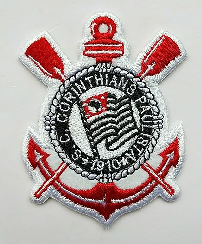 2 st FC Corinthians patch fotboll klubb järn på strykbild stryka på badge teamlogotyp