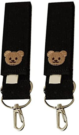 1 Paar Haken für Kinderwagen, Bär, Kinderwagen, verstellbare Haken zum Aufhängen, stabiles Kinderwagen-Zubehör