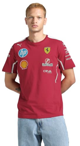 PUMA Scuderia Ferrari F1 T-Shirt Équipe 2025 - Rouge - Taille : S