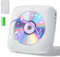 Gueray Lettore CD Portatile Bluetooth con 1800mAh Lettores CDs Desktop Ricaricabile per la Casa con Doppi Altoparlanti Telecomando FM Radio Timer USB AUX Porta Auricolare-Bianco