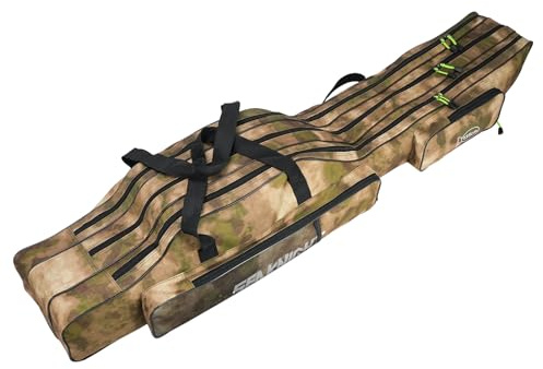 Seaknight Borsa portatile per canna da pesca, pieghevole, set da pesca, borsa per attrezzatura da esterno, 135 cm/150 cm, 135 cm