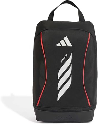 adidas Unisex Adidas Predator Shoebag Shoe_Bag, Black/Lucid red/White, One Size