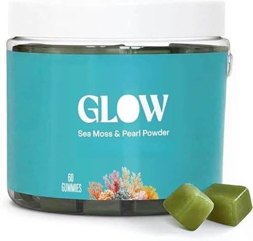 Sea Moss Glow Gummies Apoyo inmunológico para cabello, piel y uñas, revela una piel más suave y flexible