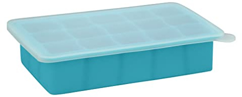 green sprouts 185300-605-00 Silicone Fresh Baby Food Freezer Tray - Aqua,One Size