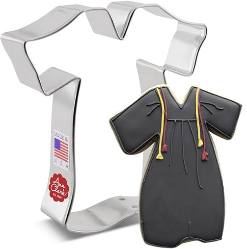 Ann Clark Graduation Gown Cookie Cutter, 4 Made in USA
