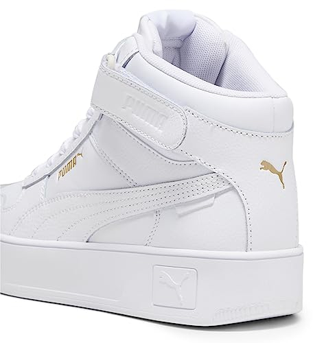 PUMA Damen Carina Street Mid Turnschuhe, White Gold, 36 EU