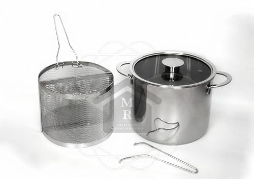 PENTOLA CUOCI PASTA PASTAIOLA SPAGHETTIERA DOPPIO CESTELLO LINEA GOURMET MEPRA