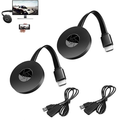 Castview Tv, Casting Device for Tv, Tv Box Wireless Screen Projector, Streaming Devices for Tv, 1080p Wireless Display Adapter, Wireless Display Adapter 4K(2Pcs)