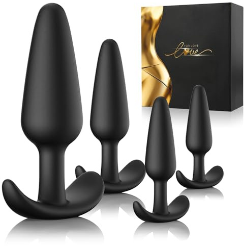 Silicone Butt Anal Plug Sex Toys, 5PCS Anal Toys Sex toys4mens UK Trainer Set for Men Women Couples Beginner, Buttplug Prostate Massager Adult Toy Games