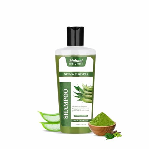 Naturals Neem & Aloe Vera Shampoo | Anti-Dandruff & Scalp Cooling | Strengthens Hair Roots | Supports Scalp Health| SLS & Paraben Free