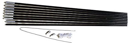 Relags Fiberglaszeltstange, Schwarz, One Size