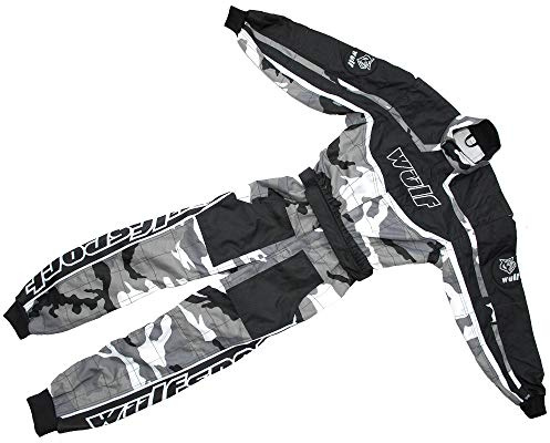Wulfsport - Tuta da kart, per bambini, con motivo mimetico, per gare di motocross e Quad