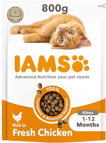 IAMS for Vitality Nourriture pour chatons avec poulet frais [800 g]
