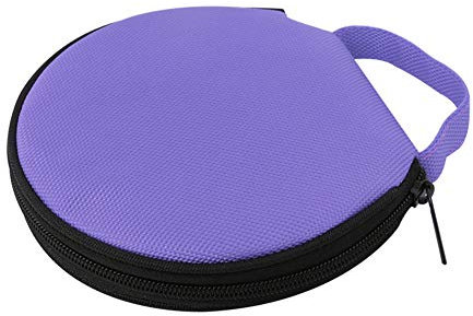 Auto CD Halter, CD Brieftasche 20 Kapazität CD/DVD-Hülle Tragbare Auto CD Aufbewahrungshülle Externer DVD-Organizer Oxford CD-Ordner CD Mappe CD Organizer CD Tasche für Autofahrten,Lila