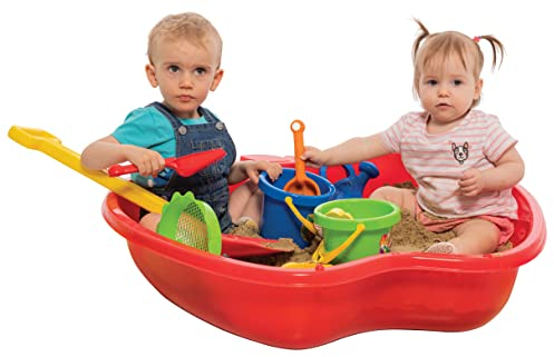 Sandkasten Apfel rot Kinder Pool Planschbecken Bällebad 1-TLG.