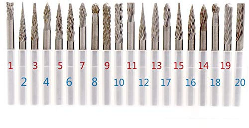 Limas de metal for acero, herramientas mecánicas, juego de limas de escofina de metal, lima rotativa de acero de carburo, mango de 3 mm, cabezal de molienda de metal y no metal, lima resistente (tamañ