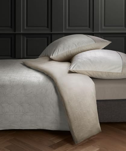 fleuresse Mako Brokat Damast Bettwäsche 135x200 Lebensblume Creme 488296-07