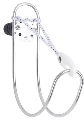 Soporte de Aro Salvavidas de Herradura Marina, Versátil y Fácil Instalación Soporte de Anillo de Aro Salvavidas de Acero Inoxidable para Yate para Pista de 22 a 25 Mm