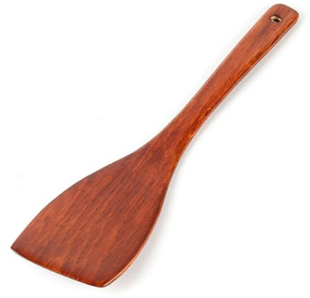 Wooden Cooking Utensils Heat-Resistant Kitchen Spatula Non Stick Cooking Wooden Spatula Resistant Utensils Shovel for Cooking Baking Frying Making Cakes and Rice