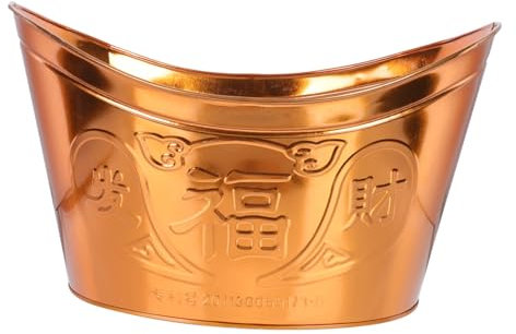YARNOW 1 Stück Yuanbao Papierofen Punschschalen Eiskübel Groß Eimer Verbrennen Eimer Barren Verbrennungsanlage Brenner Grube Anbetung Verbrennungsofen Brennende Tonne Golden Eisen