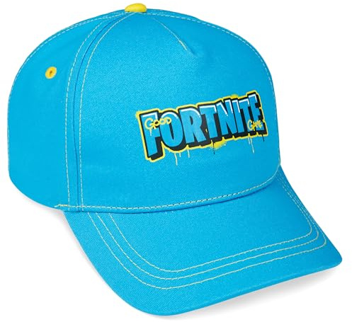 Fortnite Cappello con Visiera Ragazzo con Cinturino Regolabile Berretto Cotone Bambino Vacanza Sportiva Esecuzione Regali Gamer (Blu)