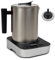 FUNLAVIE Milk Frother, Automatico 4-in-1 Cappuccinatore Montalatte Elettrico, Capacità 150ml Shiuma o 400ml Latte Caldo, Design Diviso, Adatto per Cappuccino, Macchiato, Lavabile in lavastoviglie