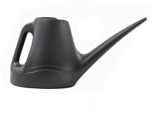 AXXTAN 1 Litre Watering Can for Indoor & Outdoor Plants - Small Water Can with Long Spout for Precise Watering, Ideal for Flowers, Houseplants, Gardening & Greenhouses (Grey)