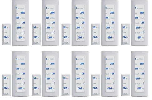Adesivo per sensore di contatto, compatibile con sensore EUFY, cuscinetti di ricambio per nastro di montaggio, funziona con sensori di allarme per porte, finestre, pareti, facili da montare, staccare