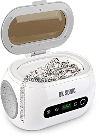 Ultraschallreiniger Ultraschallreinigungsgerät, DK SONIC 600ml Schmuck Reinigung Ultraschall für Uhren Sonnenbrille, Schmuck, Münzen, Rasierer, (600ML, Weiß)