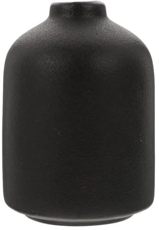 Alipis Small Ceramic Vase - Rustic Matte Style Aesthetic Flower Vase Decorative Tabletop Centerpiece for Home Shelf, Nightstand, Living Room