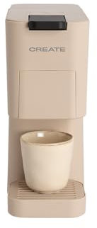 CREATE / THERA STUDIO/Cafetera multicápsula express y café molido arena/Panel de control táctil, 19bar, programable, 3 adaptadores intercambiables, sistema antivibración, 1450W